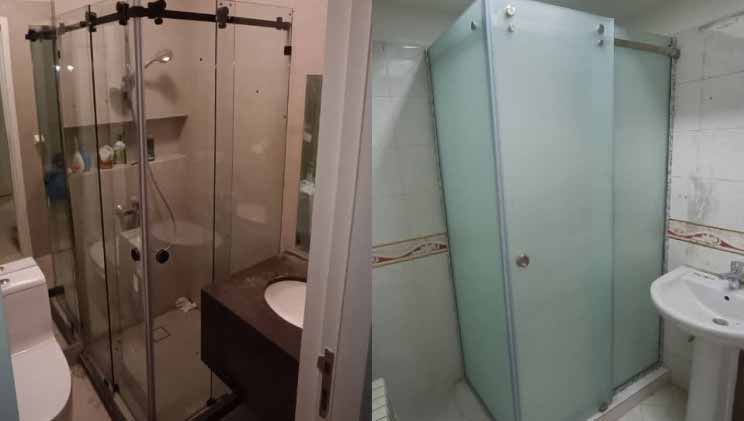 کابین دوش شیشه ای