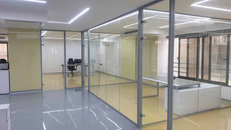 قیمت انواع پارتیشن شیشه ای