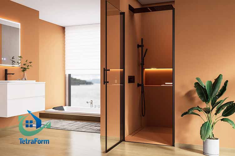 درب شیشه سکوریت حمام