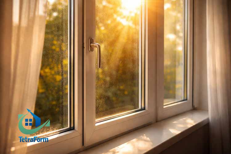 تاثیر اشعه خورشید بر شیشه‌های دوجداره